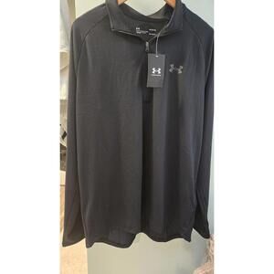 under armour U.A. UA tech 2.0 1/4 zip new Nwt Navy Large L MENS
